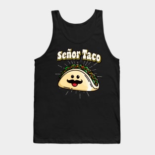 Señor Taco Funny Kawaii Mexican Food Tank Top